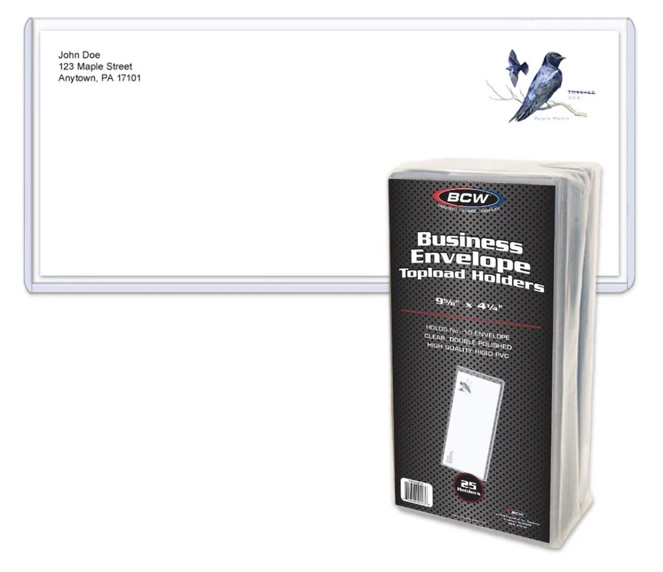 20 - 3 1/2 Dollar Page Protectors by BCW Pro3C fits 3 ring binders