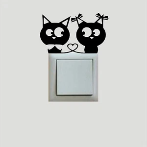 Pegatina - Sticker - Gatos Enamorados - VINILO - WALL DECAL- VINYL - No Disney - Picture 1 of 12