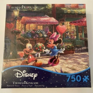 Disney Thomas Kinkade Ceaco Puzzle 750 Mickey und Minnie Sweatheart Cafe NEU - Bild 1 von 3