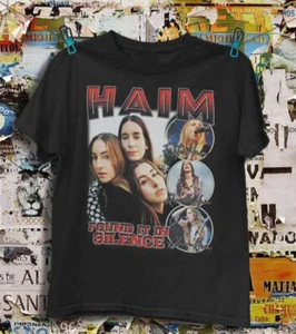 Haim T-Shirt Band Music black Men Short Sleeve Unisex All Size UM165 - Picture 1 of 3