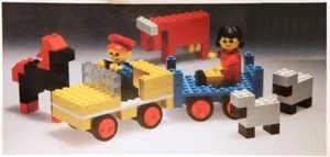 Lego Bausatz mit People Farm 255 Landwirtschaftsszene 100 % komplett 1975 - Bild 1 von 4