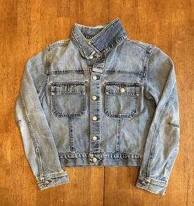 Vintage Marithe Francois Girbaud Denim Jean Jacket Girls Youth Large - Picture 1 of 11