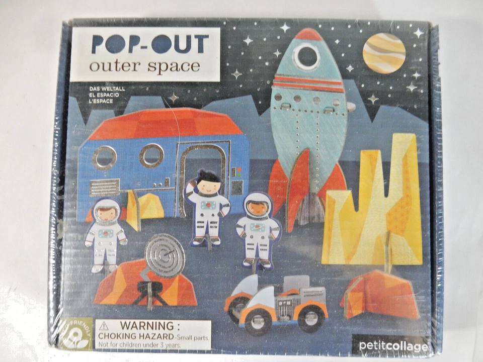 NEW Pop-Out Outer Space Theme 3D Diarama Petit Collage, Factory SEALED - Image 1 of 4