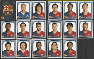 SET 17 FIGURINE STICKERS CALCIATORI PANINI CHAMPIONS 2008-09 BARCELONA MESSI - Picture 1 of 1