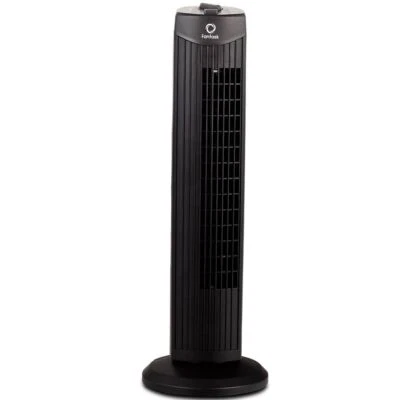 Fantask 35W 28 Inch Quiet Bladeless Oscillating Tower Fan-Black - Color: Black - Image 1 of 4