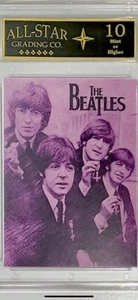 Tarjeta de muestra artística pincel autografiado de The Beatles Facs - Imagen 1 de 2