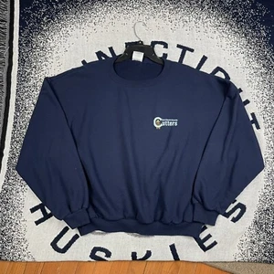 Vintage New Haven County Cutters Baseball Pullover Sweatshirt bestickt LARGE - Bild 1 von 14