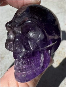Grape Purple AMETHYST Crystal Skull - Divine Guidance, Meditation support - Picture 1 of 14
