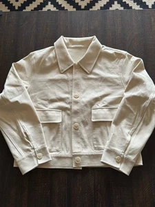 Uniqlo Jersey Relaxed Jacket Natural Women’s Size S - Picture 1 of 6