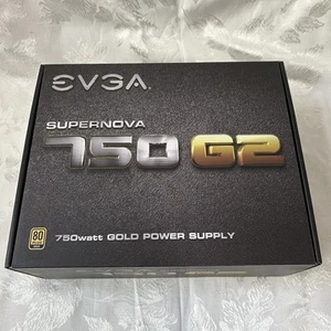 EVGA SuperNOVA 750 G2 Modular 750W Power Supply - Black - Afbeelding 1 van 9