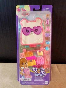 Polly Pocket Cutie Bear Picnic Mini Playset - NEW - Picture 1 of 3