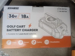 Kohree 36V 18A Golf Cart Akku Ladegerät LED Display für EZGO TXT Blei Säure - Bild 1 von 6