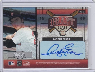 2004 Dwight Evans Blyleven Donruss Elite Extra Draft Class DUAL AUTO /50 - READ - Image 1 of 2