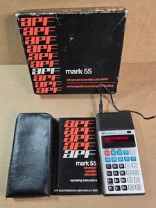 AFP Mark 55 Vintage Calculator MINT condition In Box W/Manual - Tested Working - Picture 1 of 7