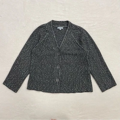 Cárdigan Habitat Gris Blanco Moteado Talla XS Foto 1 de 4