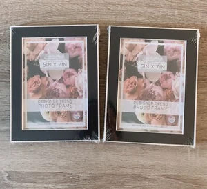 Photo frame -Picture frame - Table Top -Wall Mounting - 5"X7" - Pack 2 (#74702F) - Picture 1 of 5