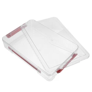 ID Storage Box Document Boxes with Lid File Containers Lids Plastic - Picture 1 of 12