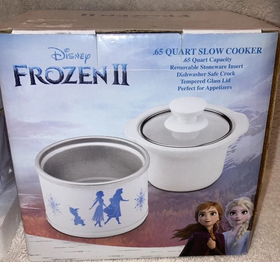 Disney Frozen 2 - .65 Quart Slow Cooker Model Dfr-065 Dishwasher Safe