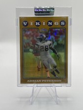 Adrian Peterson 2008 Topps Chrome Gold Refractor #39 #/199 Minnesota Vikings