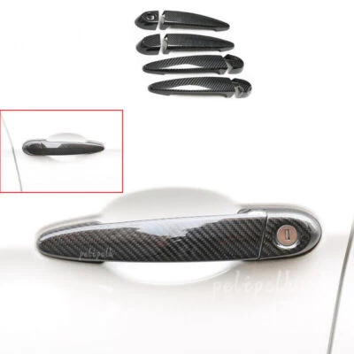 Cubierta de manija de puerta exterior de fibra de carbono seca para BMW M4 F83 2015-2018 8 piezas Foto 1 de 4