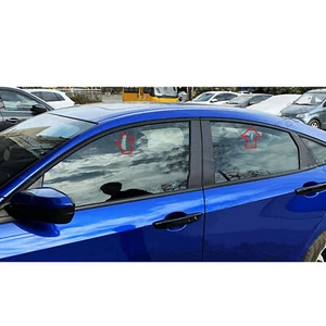 Chrome Delete Flash Black Car Door Window Edge Sticker For Honda Civic 10th Gen - Bild 1 von 12