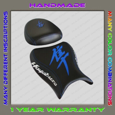 Custom (Black+Blue+White) Seat Cover Suzuki GSX1300R Hayabusa 2008-2020 (2Gen) - Image 1 of 4