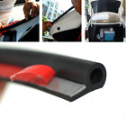  5M Car Door Boot Edge Protector Strip Trim P Shape Guard Seal Rubber Black 