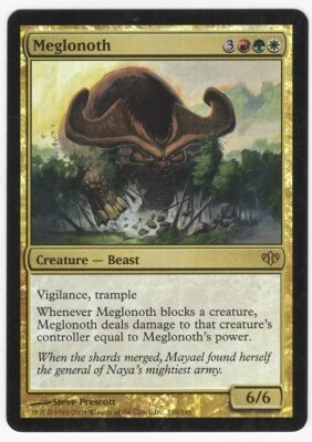 Meglonoth 2009 Conflux FOIL Multi-Color Rare Creature MTG NM AZ1 - Image 1 of 2