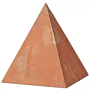 Terracotta Table Sculpture Pyramid Home Decor Italian Design H 36 - Picture 1 of 2
