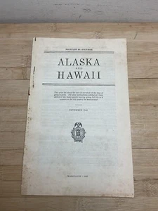 Noviembre 1943 Alaska y Hawaii Lista de precios Stock Washington Folleto B11 - Imagen 1 de 5