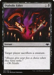 Diabolic Edict | MtG Magic Modern Horizons | English | Near Mint-Mint (NM-M) - Picture 1 of 1