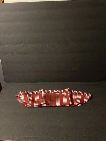 Longaberger BREAD Basket Liner - BERRY RED STRIPE Cover