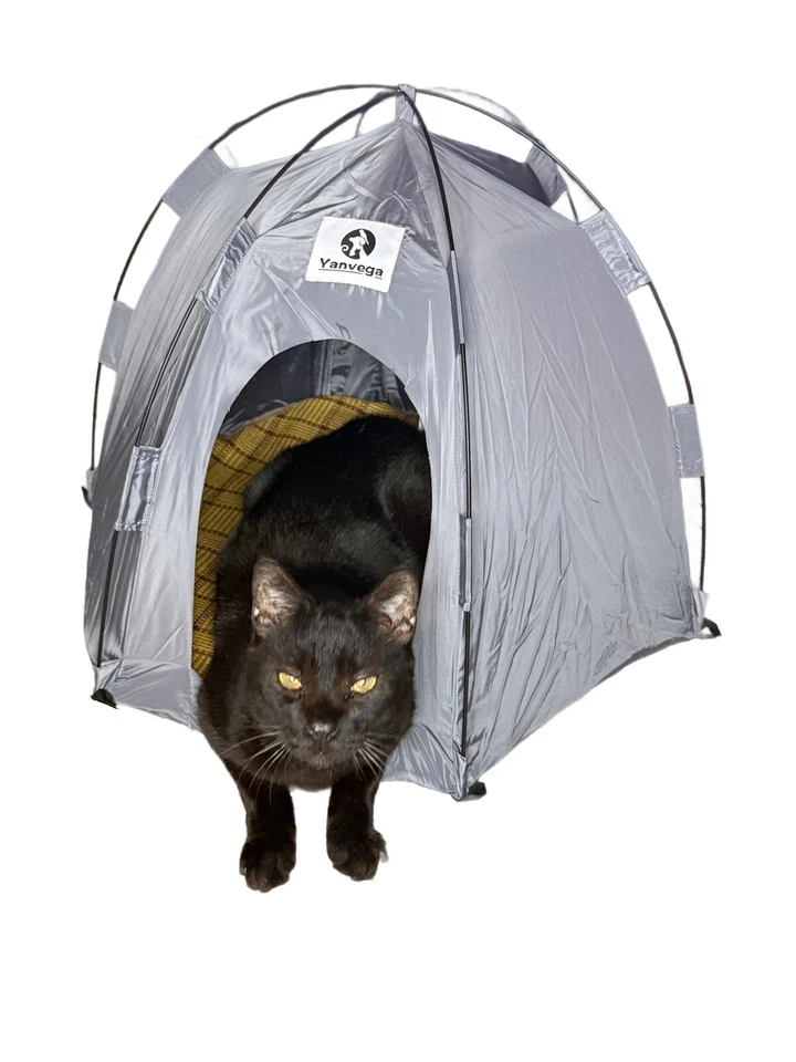 Tienda Catio pequeña para casa de mascotas interior/exterior con manta acogedora (14x24) para mascotas gratis Foto 1 de 4