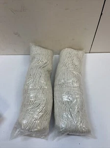 2-Rubbermaid Fgf11900wh00 1 In String Wet Mop, 32 Oz Dry Wt, Slide On Connection - Picture 1 of 2