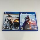 Ps4 Battlefield V (5) (sony Playstation 4, 2018) And Battlefield 4 Pristine Disc