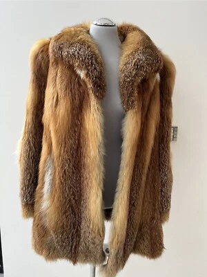 Rotfuchs Fuchs Pelz Fuchspelz Mantel Jacke Damen Gr. M / L TOP - Bild 1 von 4