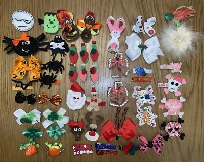 Lote 49 Pinzas de Caimán Cinta Boutique Bebés Niñas Niños Cinta Boutique Vacaciones Foto 1 de 4