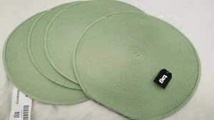 TAG Round Sage Green Placemats, 2 Sets Of 4 (8 Pieces Total) - Picture 1 of 3