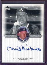PHIL NIEKRO ~ 2000 Upper Deck Legends Legendary Signatures Autograph AUTO #S-PN