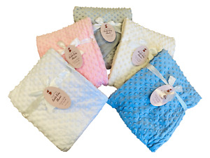 E&A  baby blankets soft fleece bubble design baby wrap 75x95cm warm cosy blanket