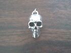 BICKERS PIRATE GOTHIC JEWELRY 2 HIS & HERS SKULL PEWTER CHARM PENDANTS All New.