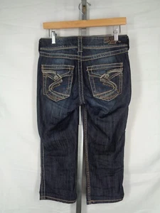 Silver Jeans Suki Surplus Capri Tag Size 28 x 21.5 - Picture 1 of 9