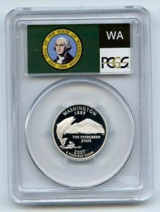 2007 S 25C Silver Washington Quarter PCGS PR70DCAM - Picture 1 of 2