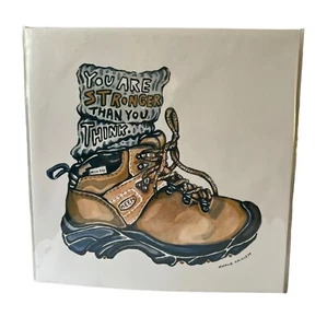 Impresión artística Rosalie Haizlett Eres más fuerte de lo que piensas 12x12 acuarela - Imagen 1 de 5