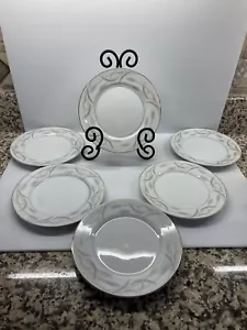 Valmont China Royal Wheat Bread Dessert Plates 6 3/4” Set Of 6 - Picture 1 of 5
