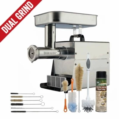 LEM Dual Grind #8 Big Bite Meat Grinder + 11pc Grinder Cleaning Kit - Image 1 of 4