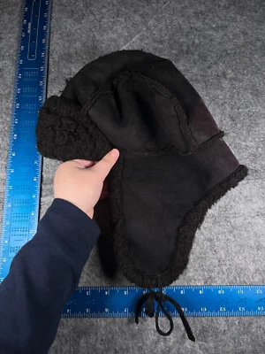 Gorro Forever 21 Trapper para mujer talla única tejido negro poliéster forrado acrílico Foto 1 de 4