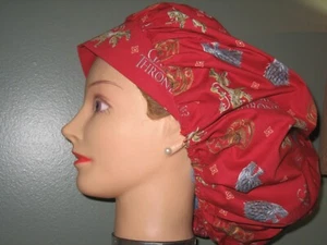 Surgical Scrub Hats/Caps Game of Thrones House sigils Stark, Lannister,Targaryen - Picture 1 of 5