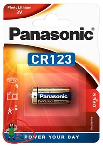 10 x PANASONIC CR123A CR123 CR17345 Photo Photo Battery 3V Lithium in Blister - Picture 1 of 1