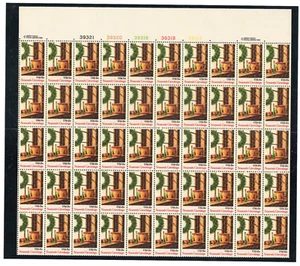 Scott #1843 Christmas Wreath in Window Sheet of 50 Stamps - MNH in mount - Picture 1 of 2